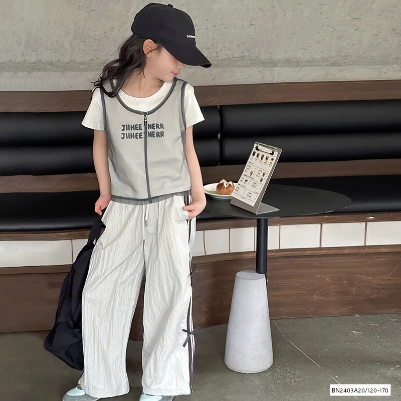 ÁO LƯỚI MIX QUẦN SUÔNG NƠ SZ ĐẠI