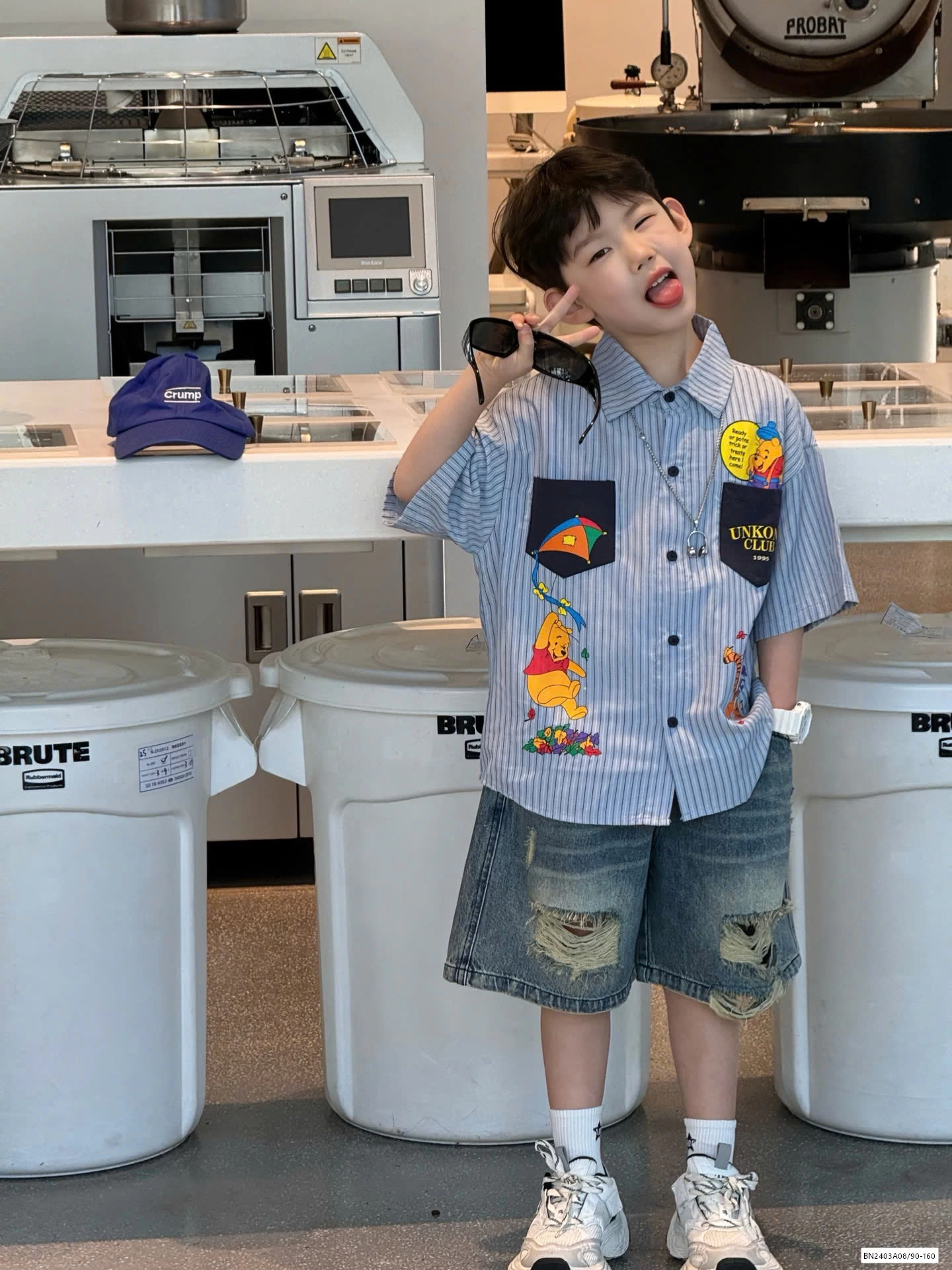 SƠ MI SỌC MIX SHORT JEANS