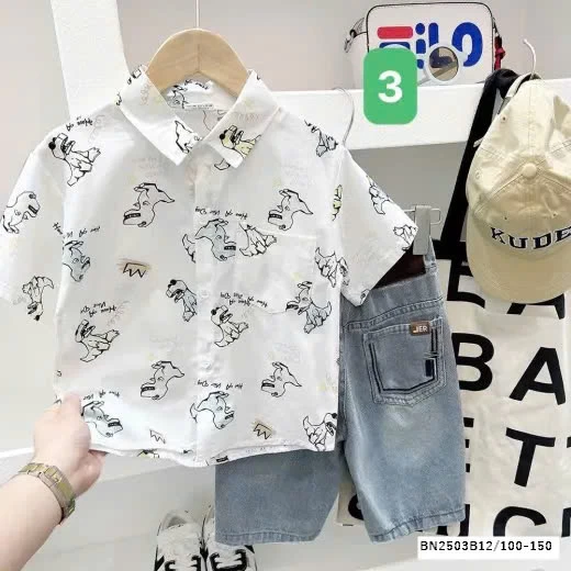 ÁO SƠ MI HỌA TIẾT ĐI BIỂN KACADY