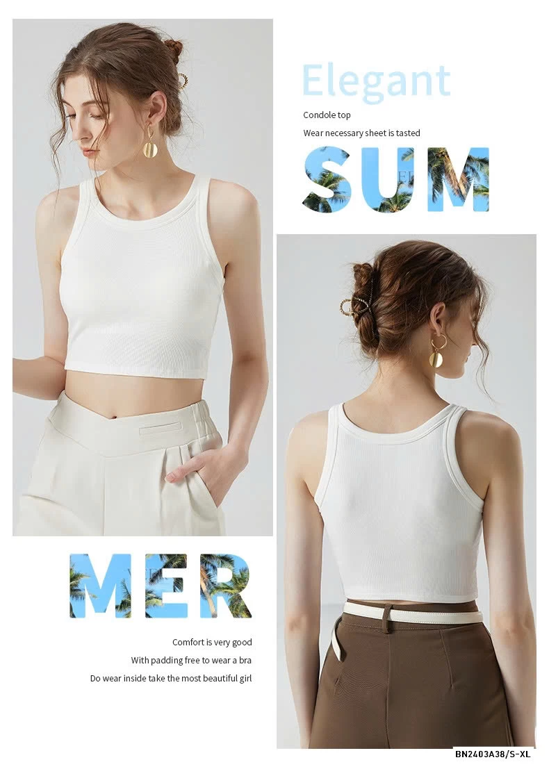 CROPTOP 3 LỖ KÈM BRA