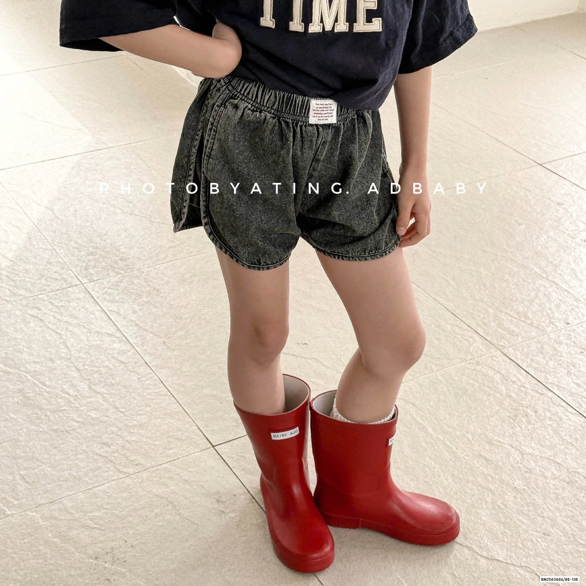 SHORT JEANS VIỀN TRÒN ADBABY