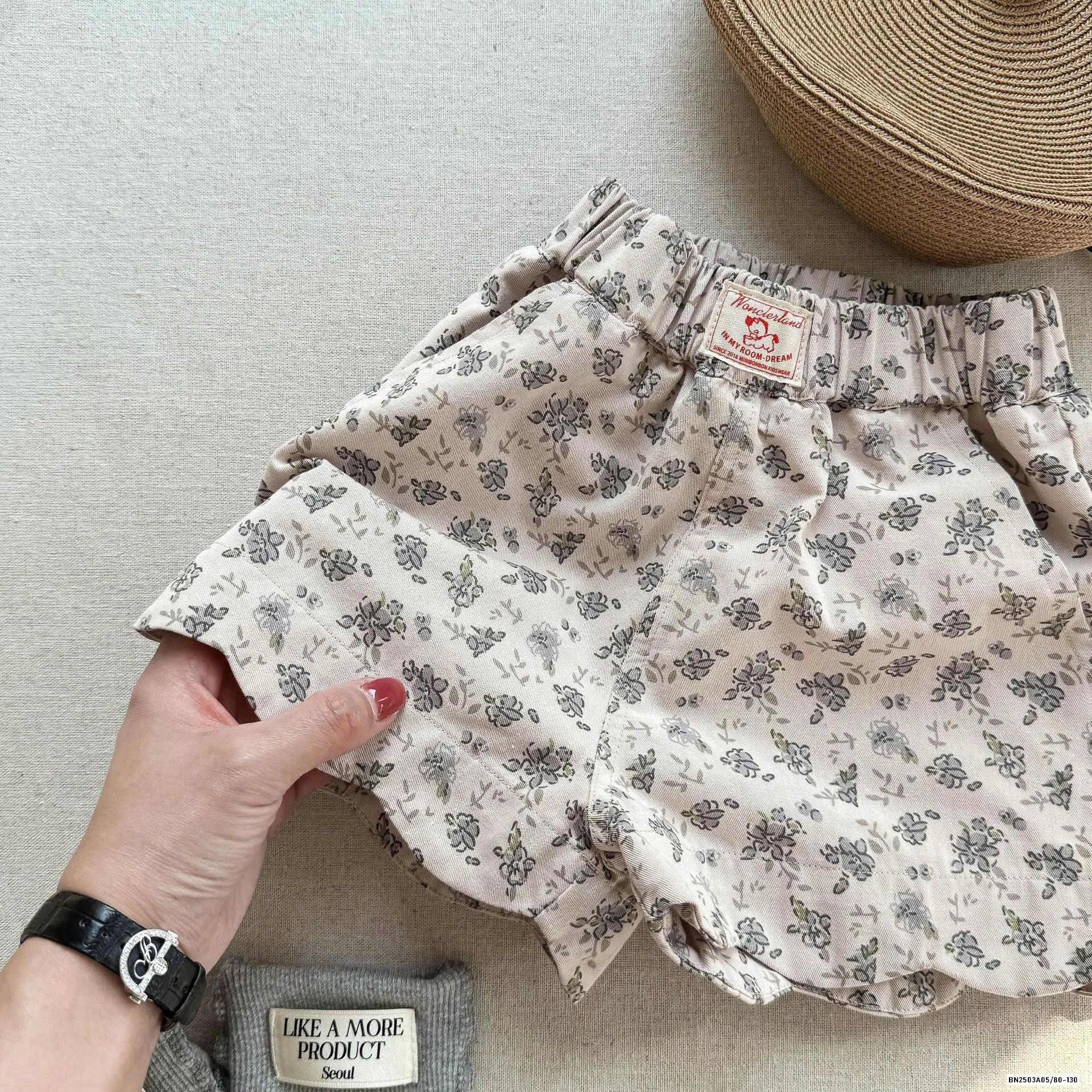 SHORT THÔ VIỀN HOA ADBABY