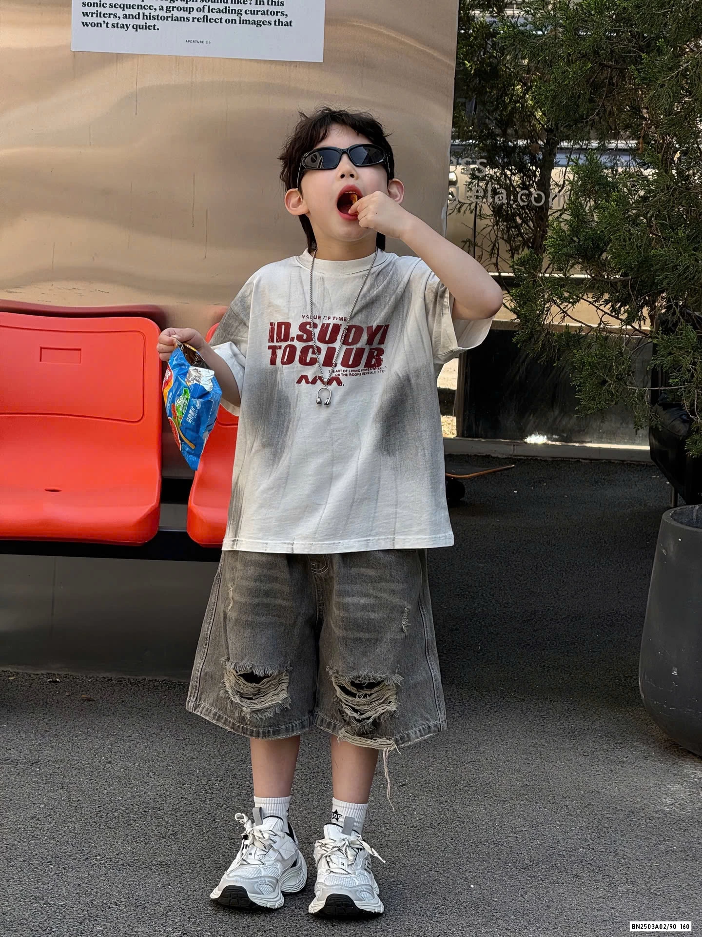 ÁO LOANG MIX SHORT JEANS RÁCH