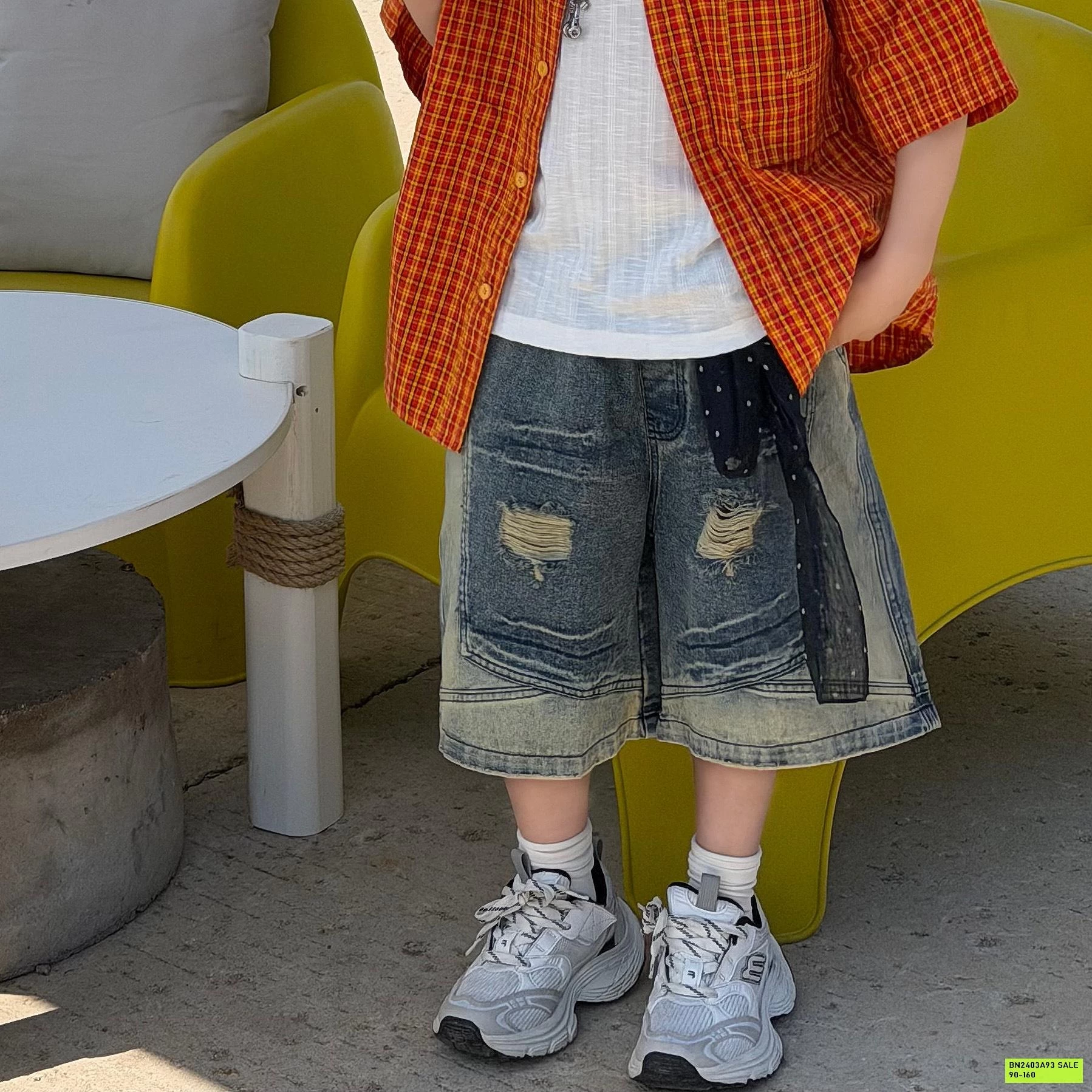 SHORT JEANS XANH CÁ TÍNH FANSHU