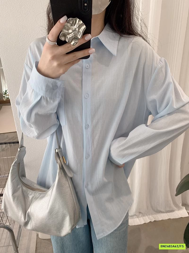 SƠ MI TRƠN MÀU DÀI TAY