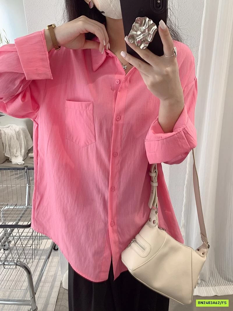 SƠ MI TRƠN MÀU DÀI TAY