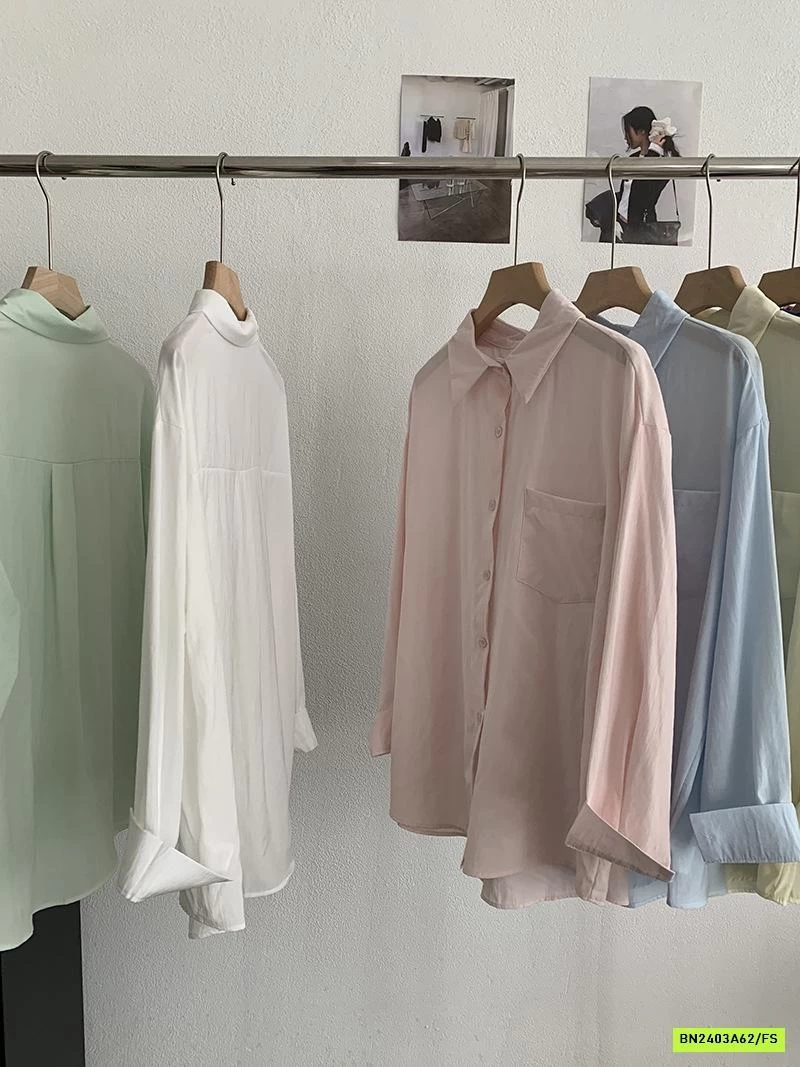 SƠ MI TRƠN MÀU DÀI TAY