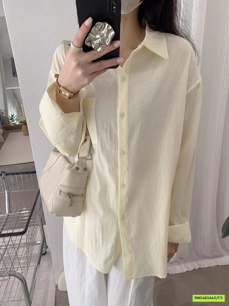 SƠ MI TRƠN MÀU DÀI TAY