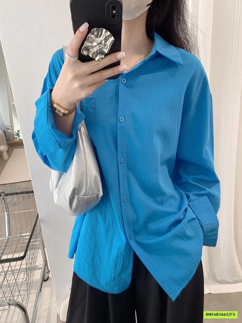 SƠ MI TRƠN MÀU DÀI TAY