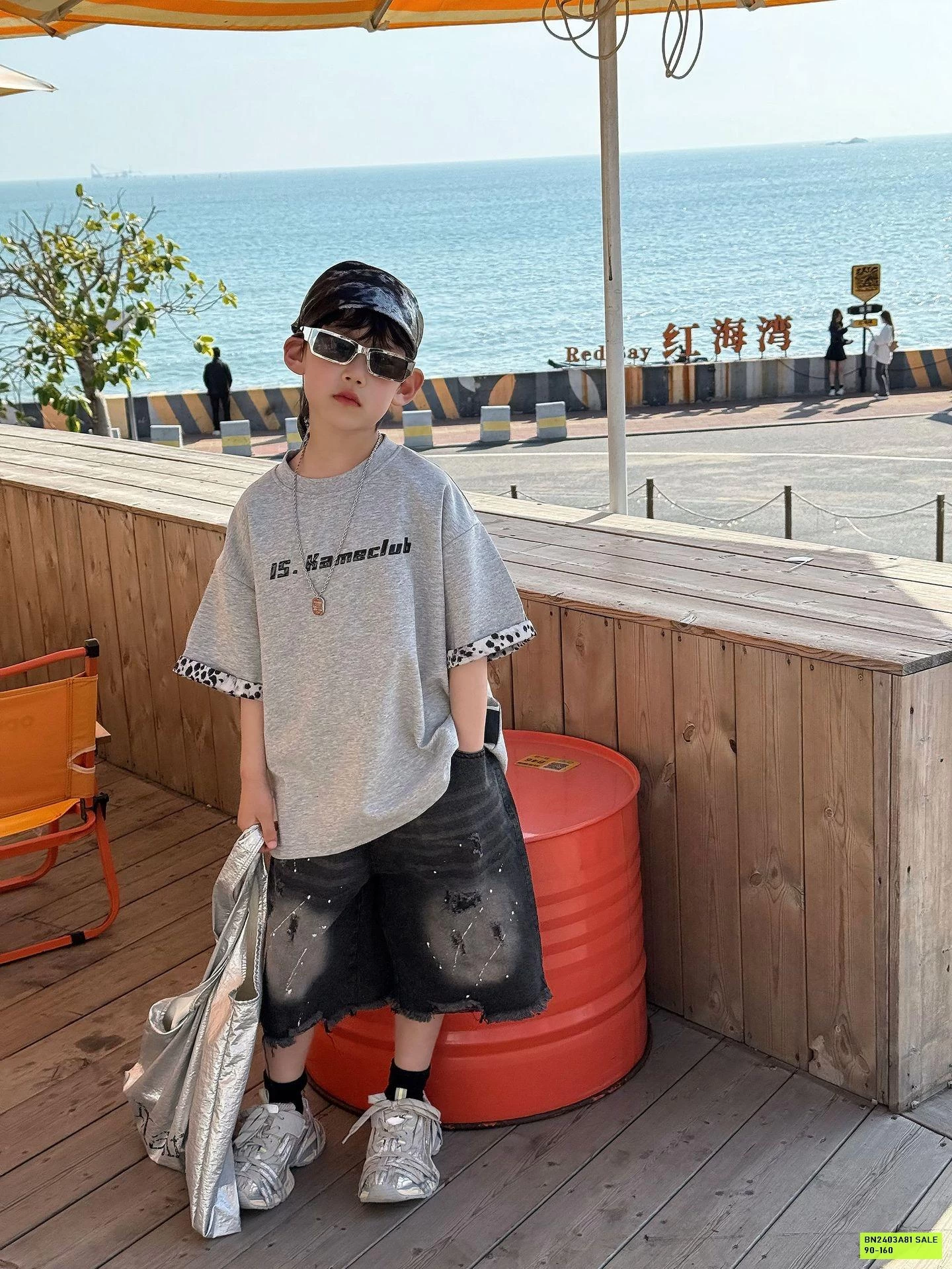 ÁO THUN XÁM PHỐI VIỀN TAY FANSHU