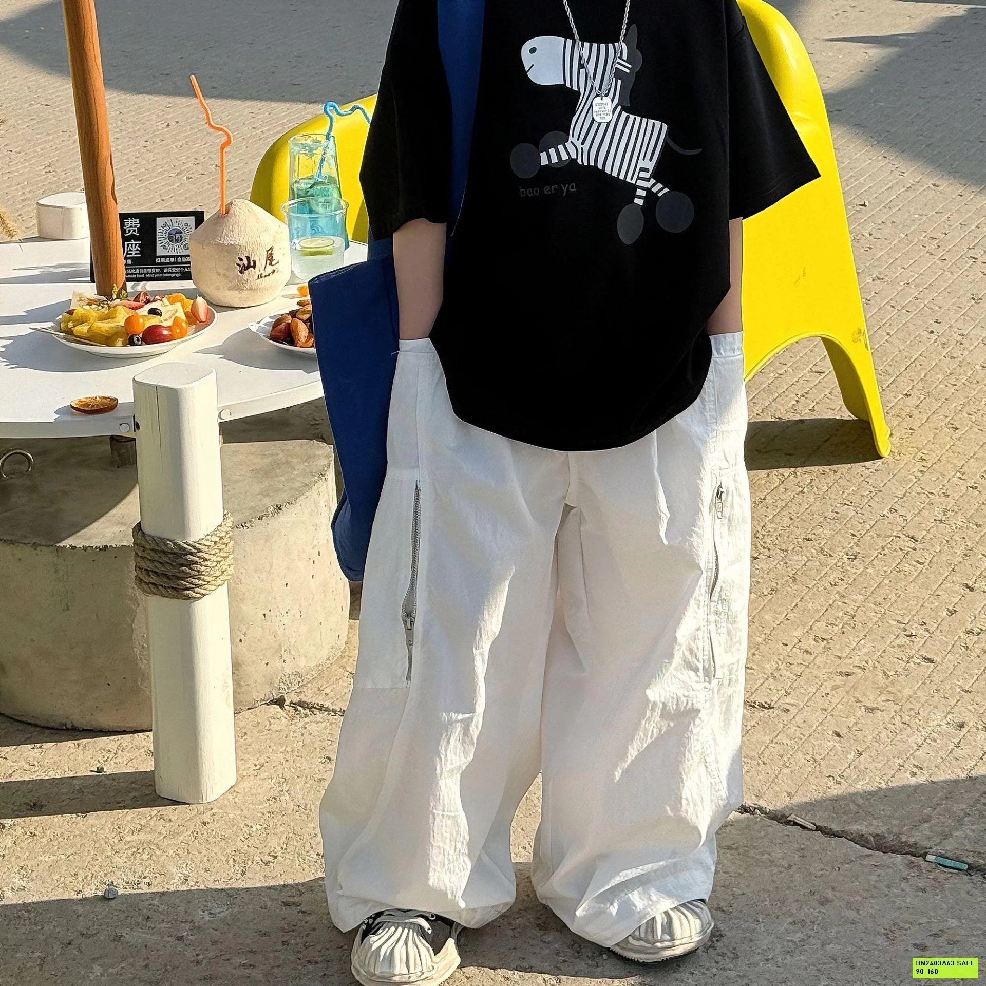 QUẦN GIÓ TENCEL TRẮNG FANSHU