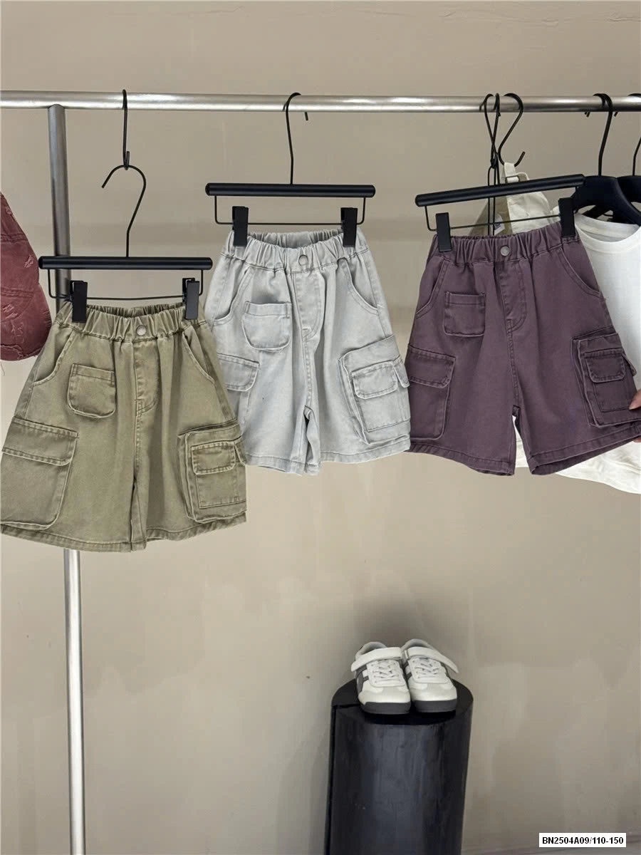 SHORT JEANS MÀU TÚI HỘP