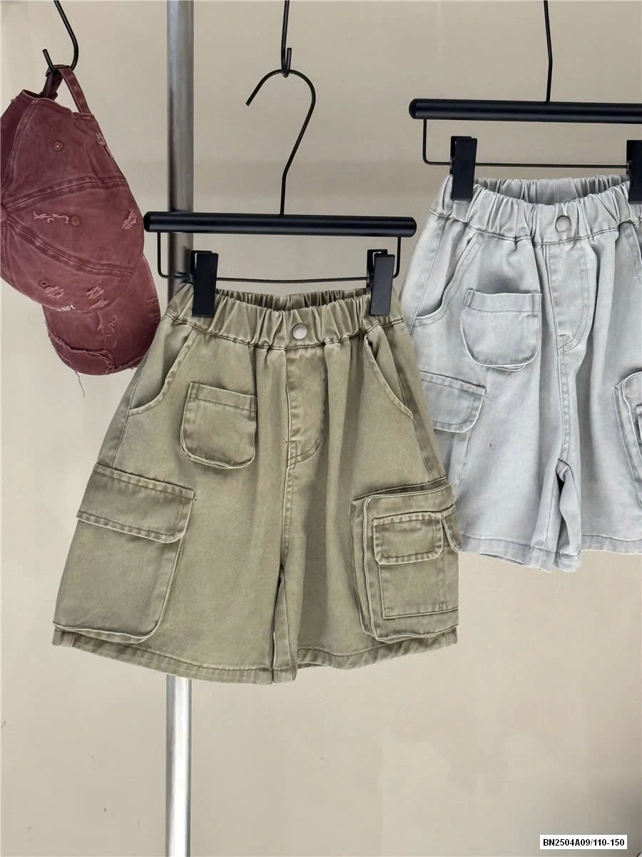 SHORT JEANS MÀU TÚI HỘP