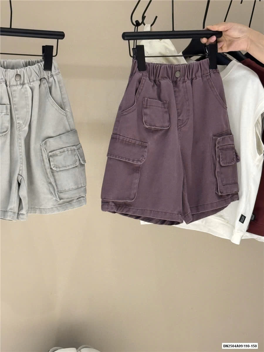 SHORT JEANS MÀU TÚI HỘP