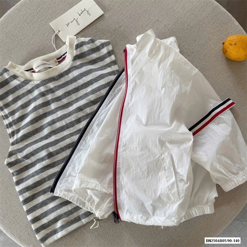 KHOÁC GIÓ MỎNG PHỐI SỌC MMY