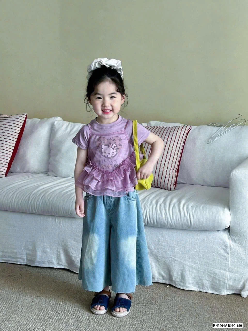 ÁO KITTY GIẢ 2 LỚP PHỐI VOAN