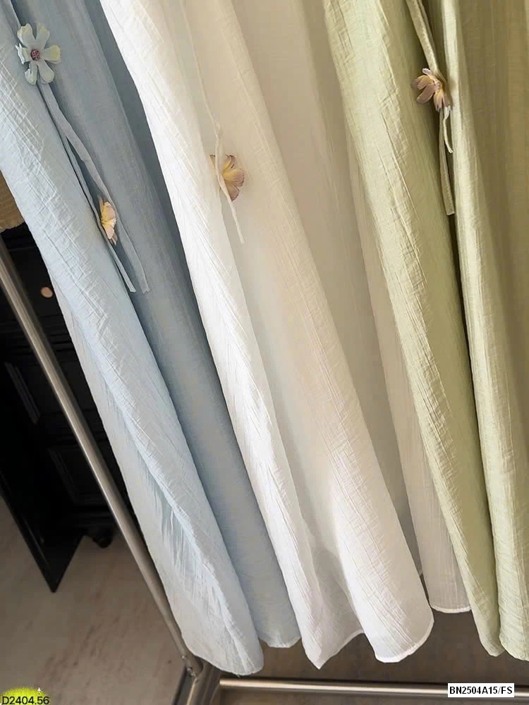 VÁY 2 DÂY ĐÍNH HOA SẮC MÀU HÃNG ANNA