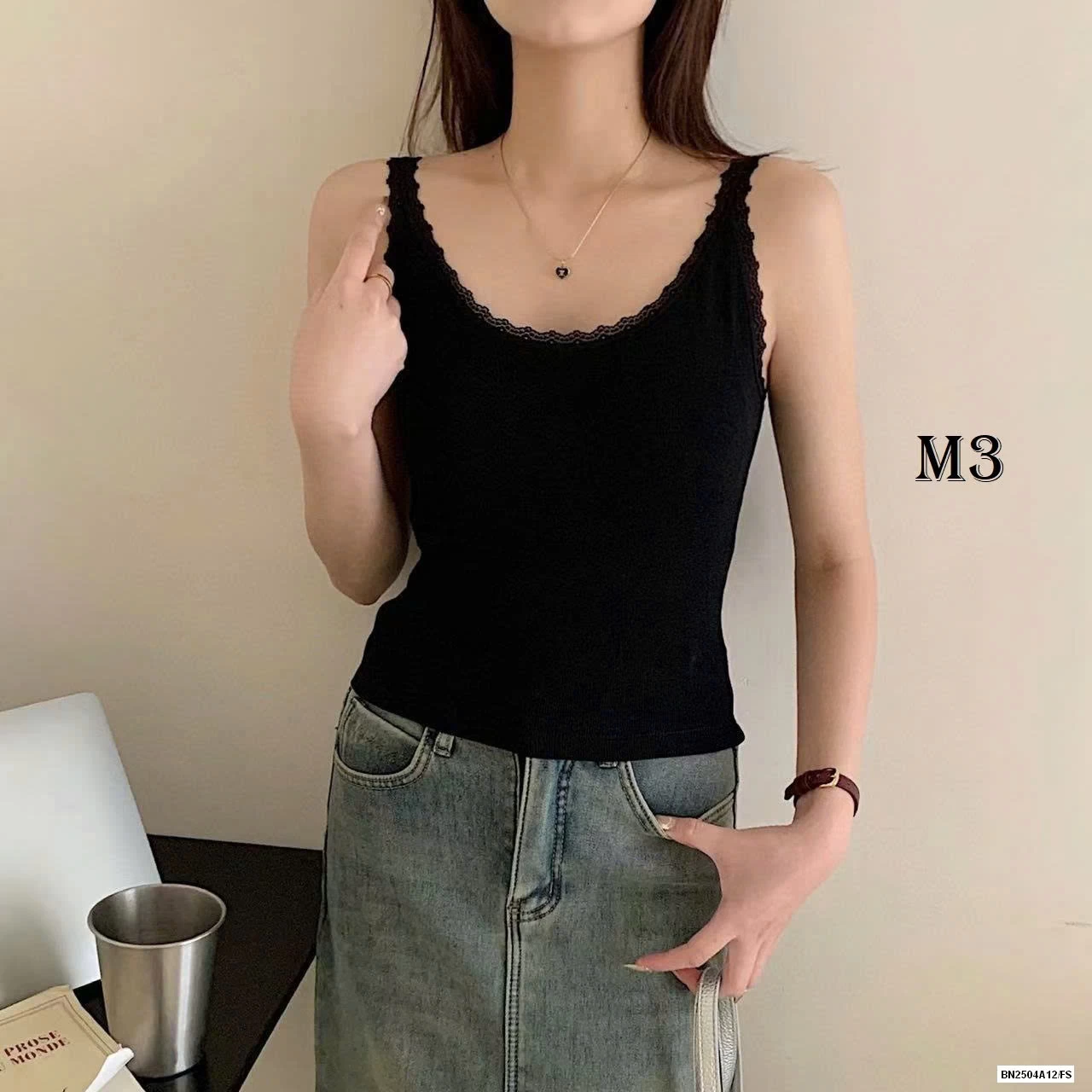 AASO 2 DÂY VIỀN REN KÈM BRA