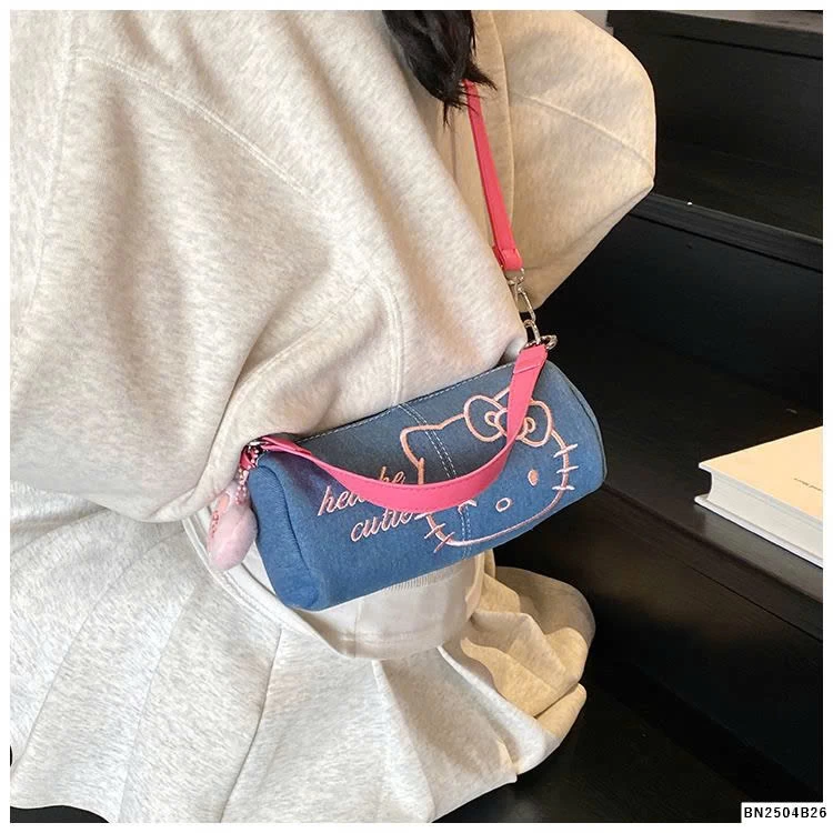 TÚI ĐEO CHÉO TRỐNG DENIM mini