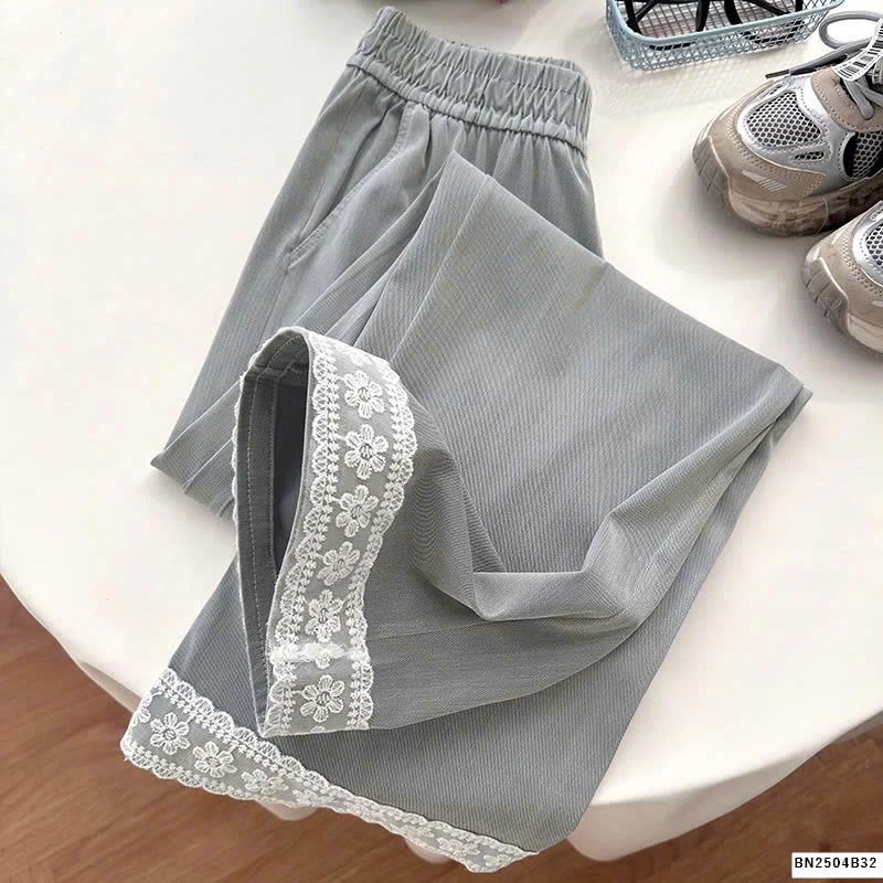 QUẦN ỐNG RỘNG VIỀN REN