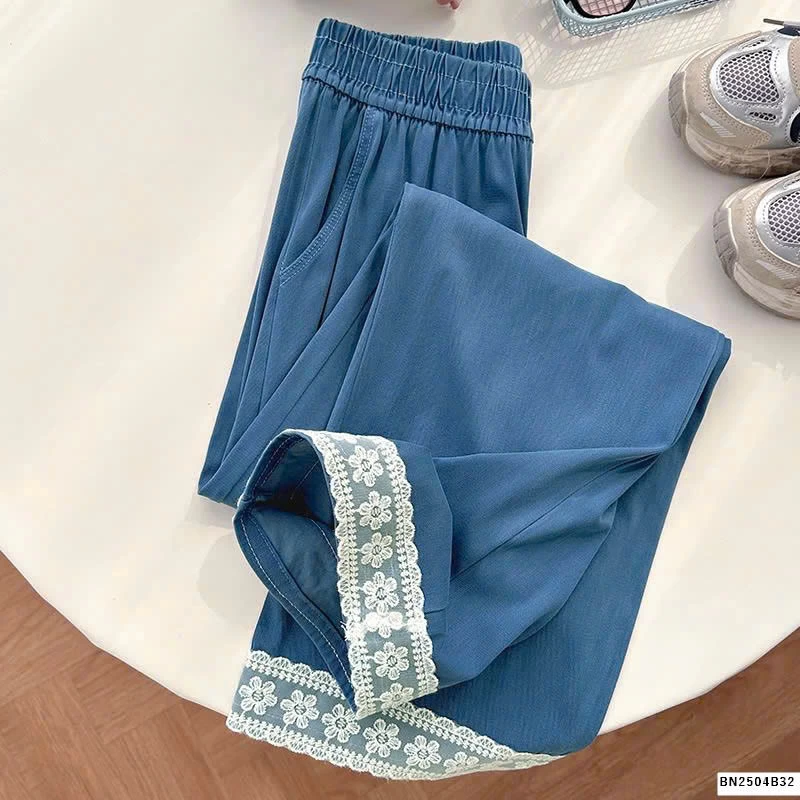 QUẦN ỐNG RỘNG VIỀN REN