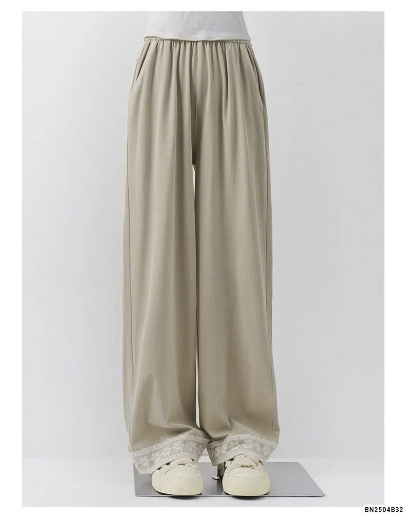 QUẦN ỐNG RỘNG VIỀN REN