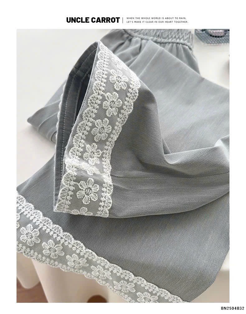 QUẦN ỐNG RỘNG VIỀN REN