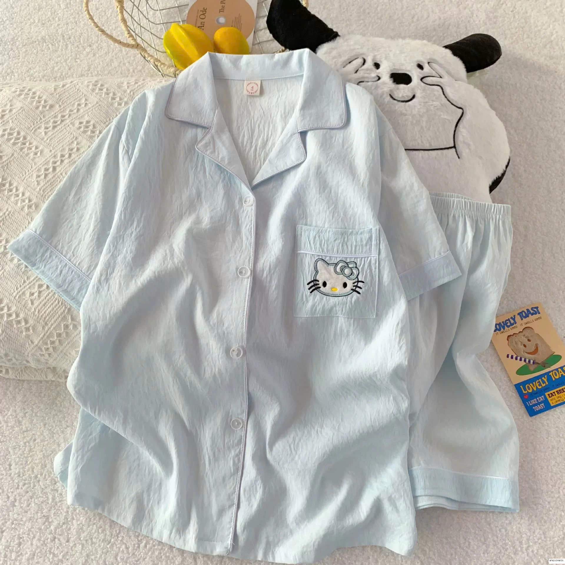 BỘ PIJAMA CỘC VẢI KATE NHĂN NHẸ SIÊU MÊ