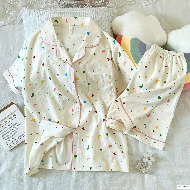 BỘ PIJAMA CỘC VẢI KATE NHĂN NHẸ SIÊU MÊ