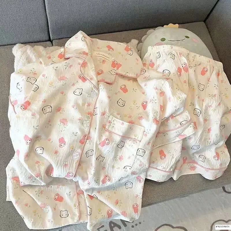 BỘ PIJAMA CỘC VẢI KATE NHĂN NHẸ SIÊU MÊ