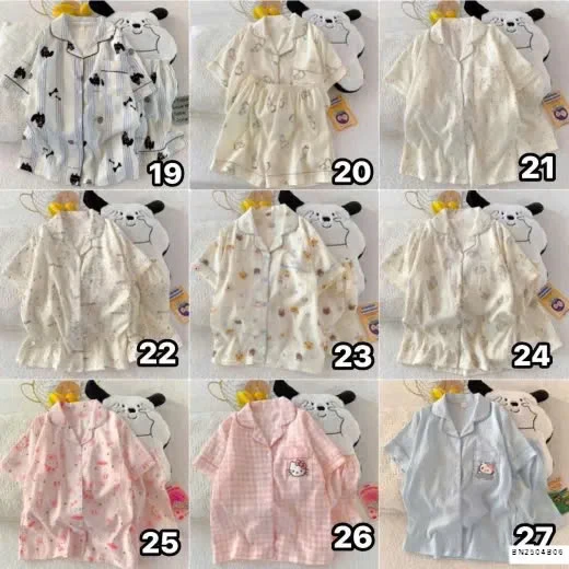 BỘ PIJAMA CỘC VẢI KATE NHĂN NHẸ SIÊU MÊ