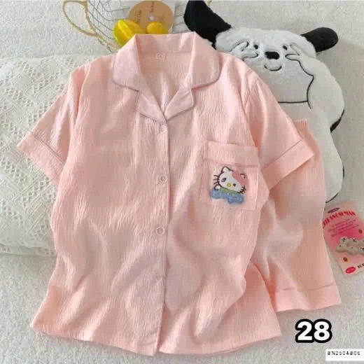 BỘ PIJAMA CỘC VẢI KATE NHĂN NHẸ SIÊU MÊ