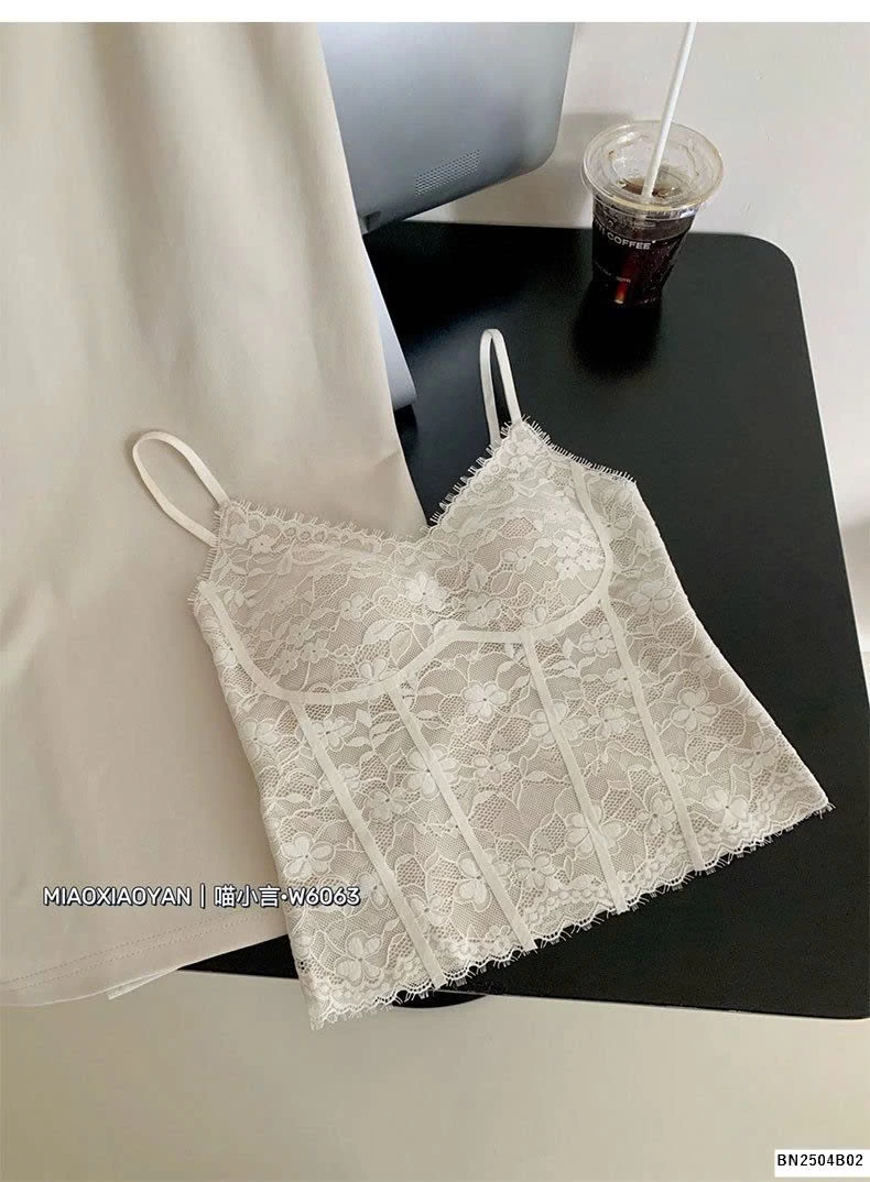 ÁO 2 DÂY REN LIỀN BRA