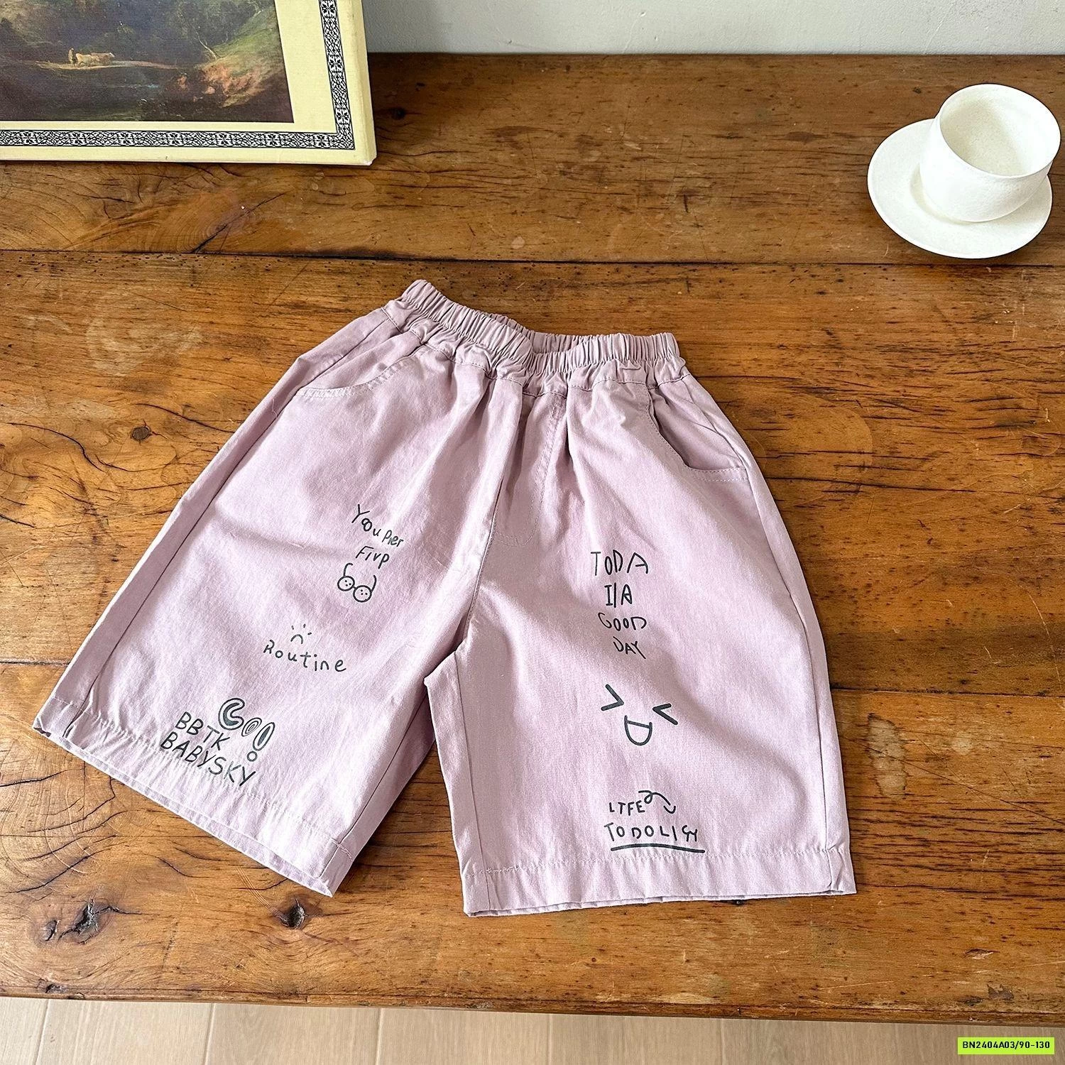 SÉT ÁO XÁM MIX SHORT HỒNG