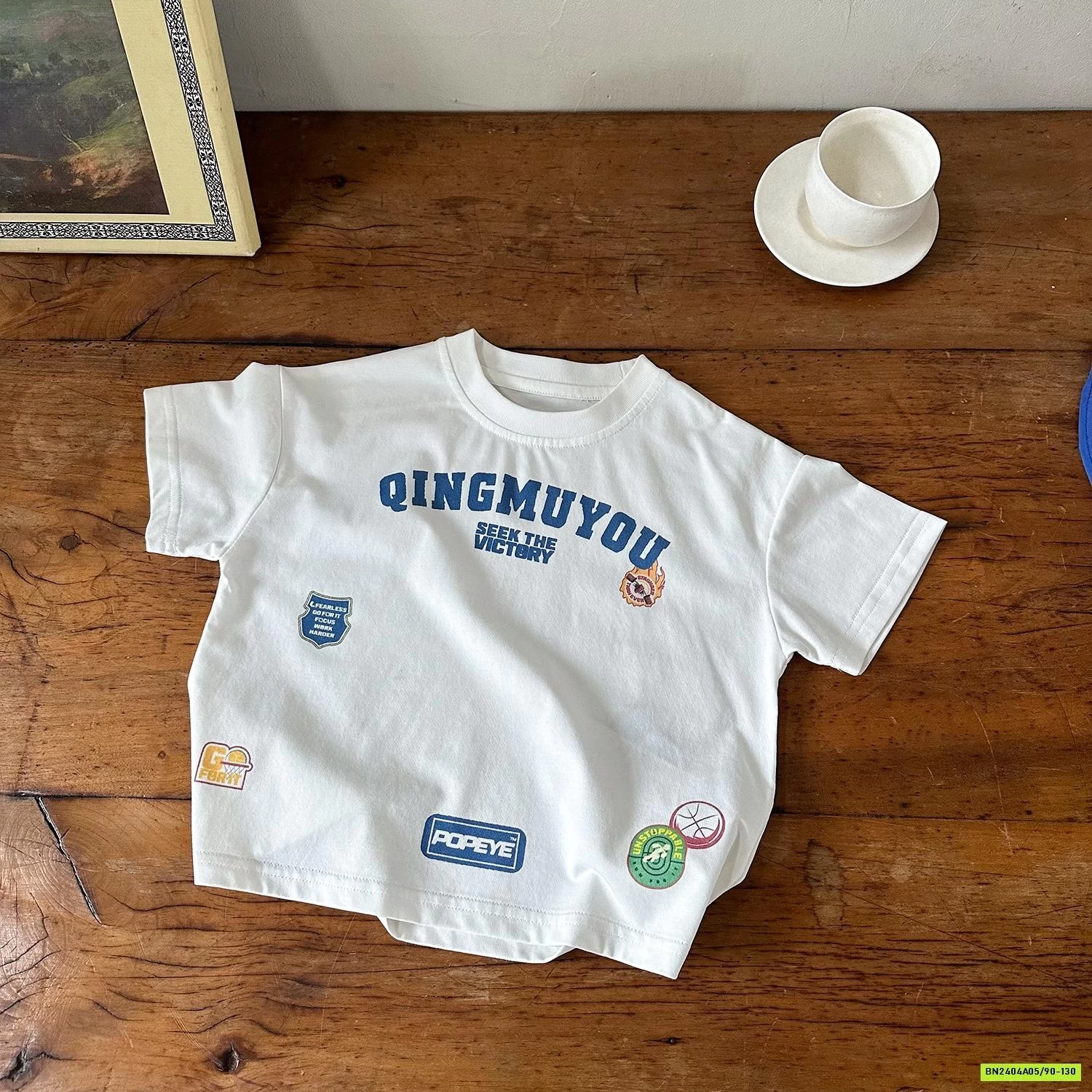 ÁO THUN MIX SHORT XANH COBAN