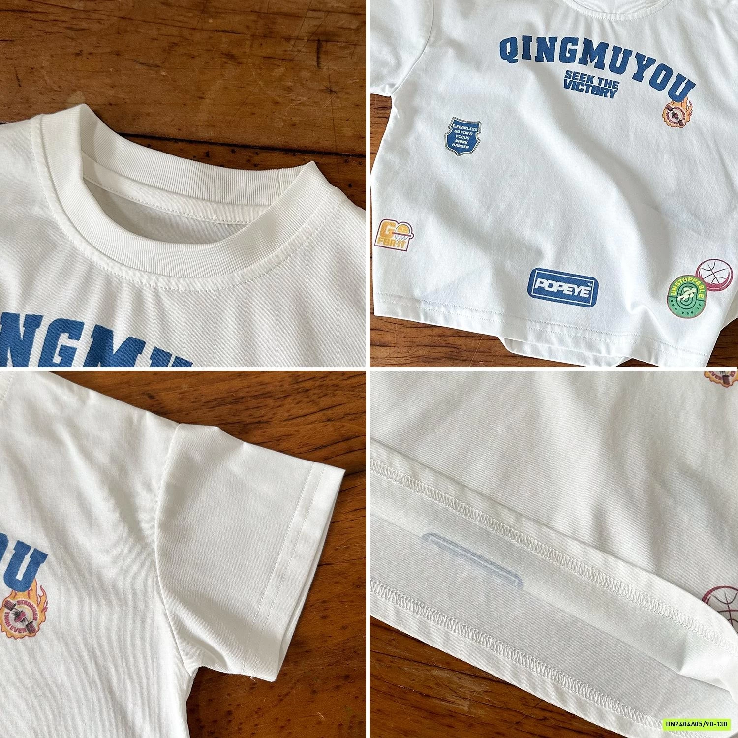 ÁO THUN MIX SHORT XANH COBAN