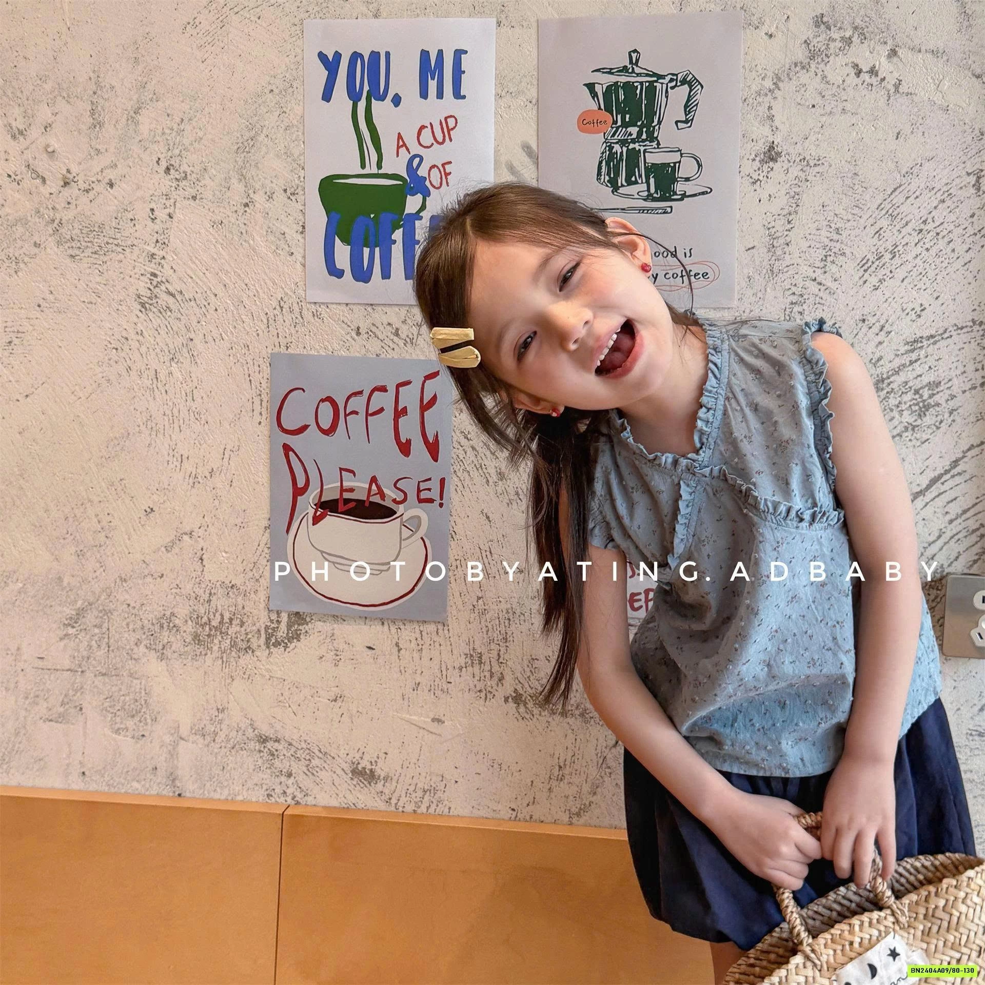 ÁO CỘC TAY HẠT GẠO ADBABY