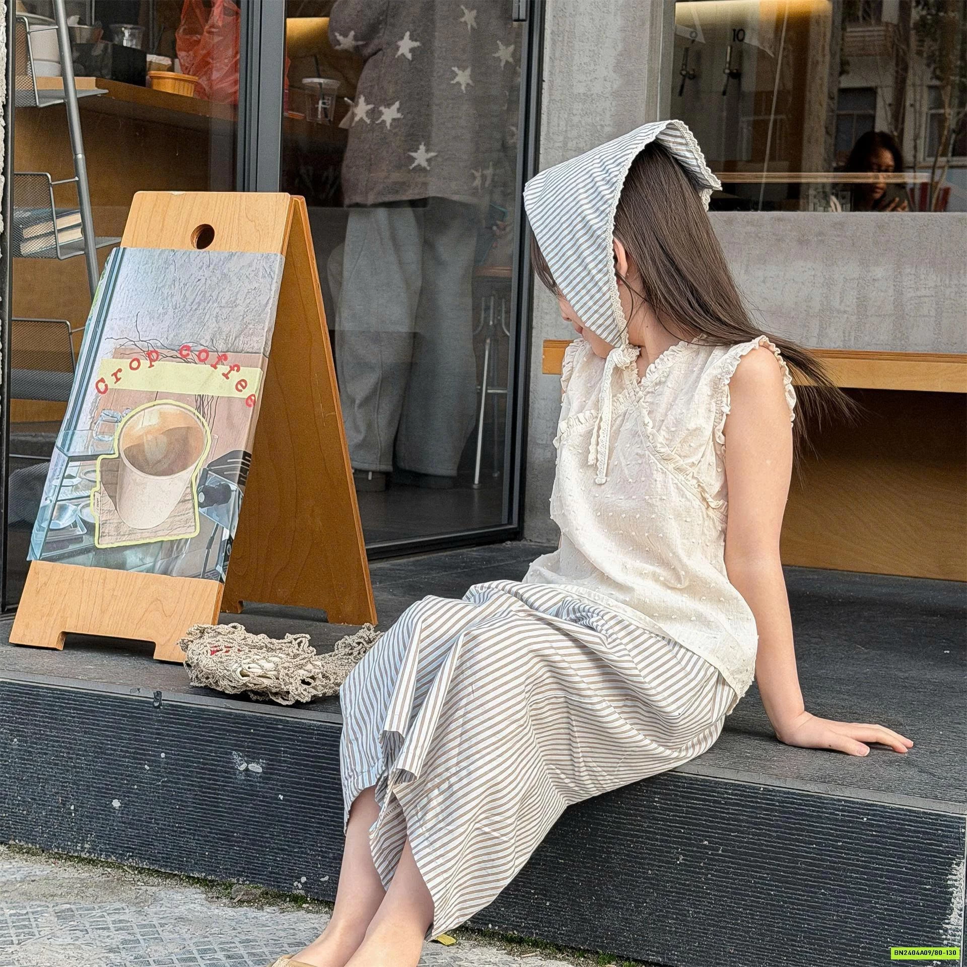 ÁO CỘC TAY HẠT GẠO ADBABY