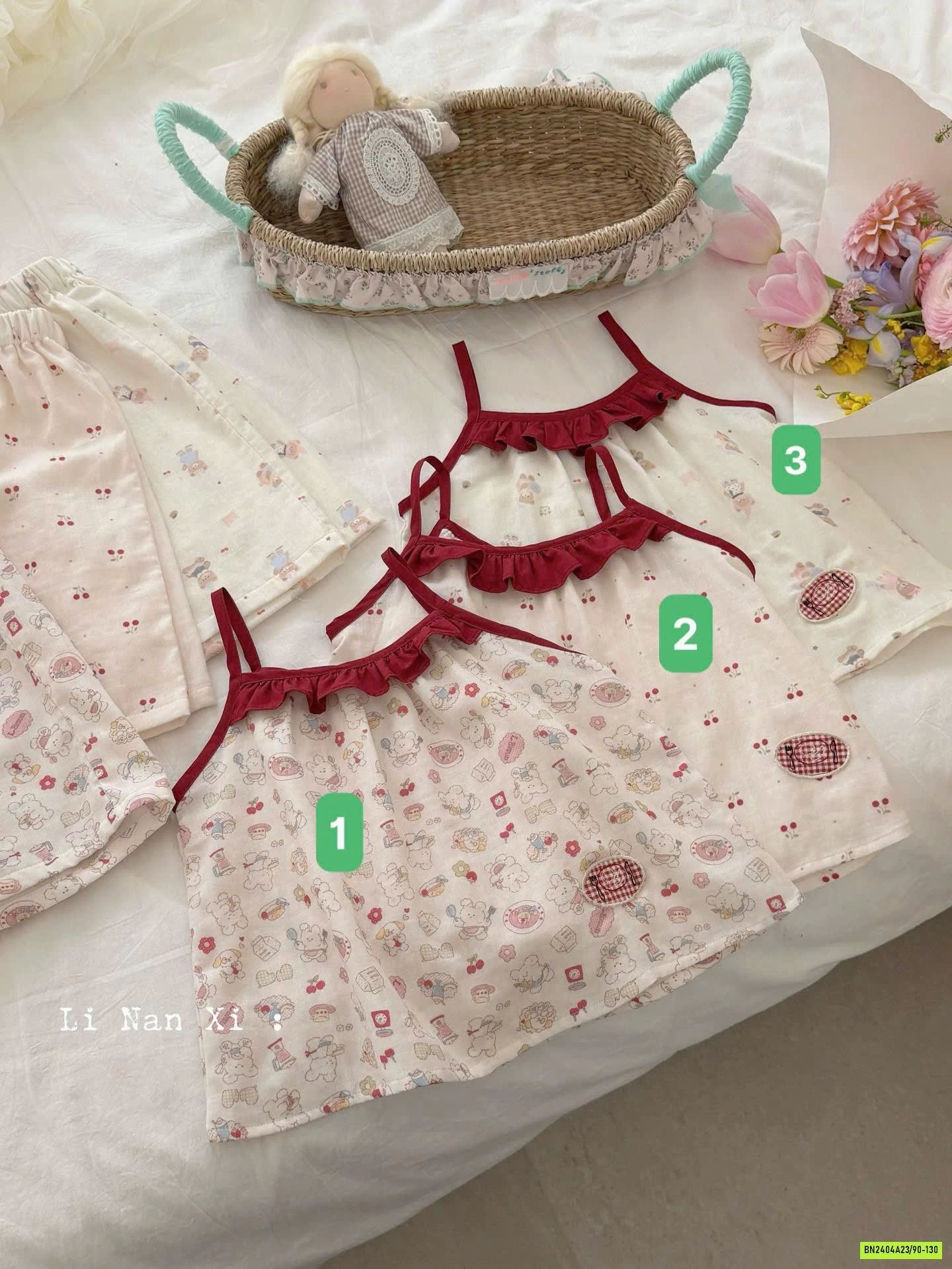 SÉT ĐŨI 2 DÂY PHỐI MÀU LINANXI