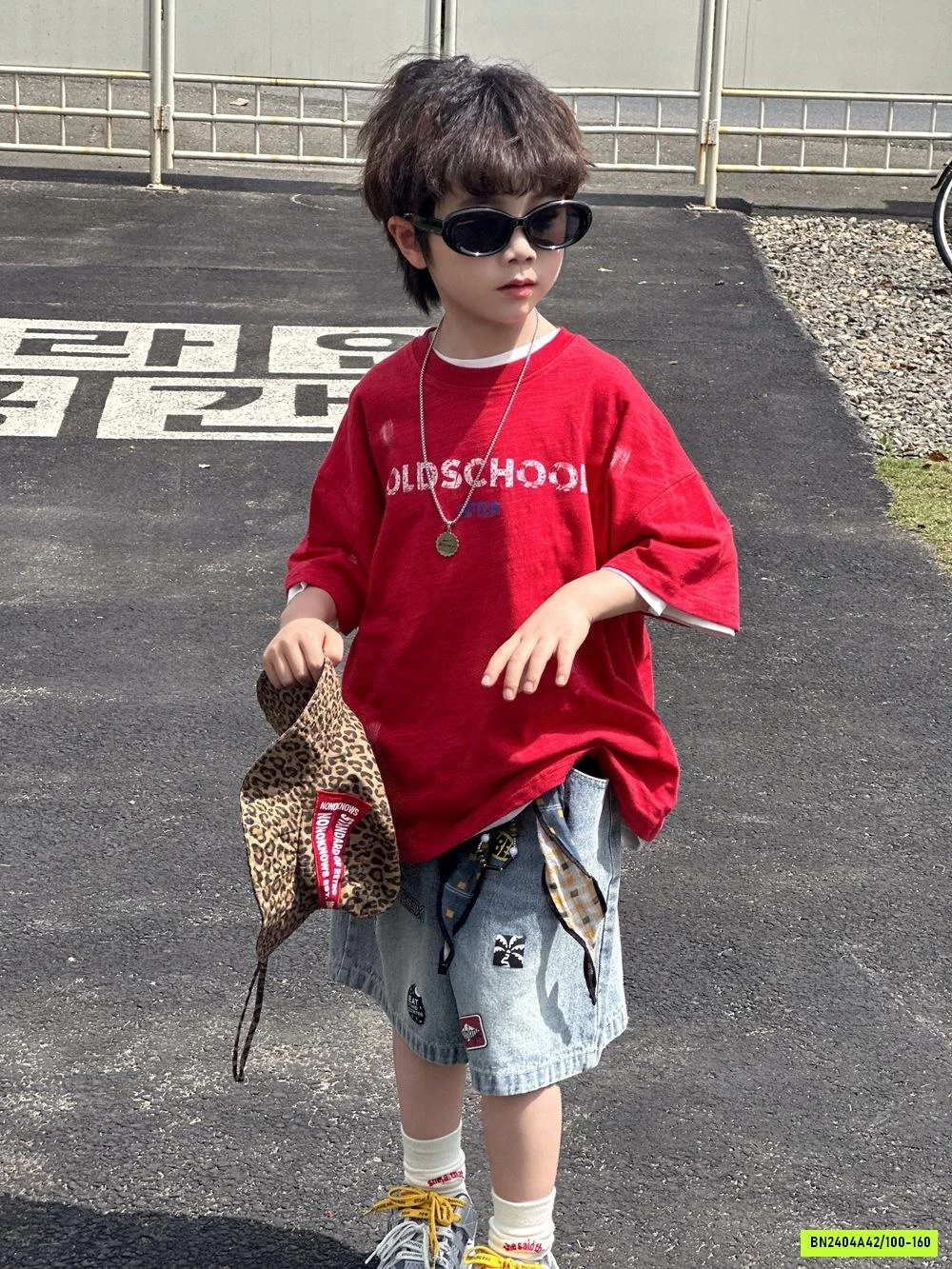 ÁO THUN ĐỎ XƯỚC OLDSCHOOL AFTE