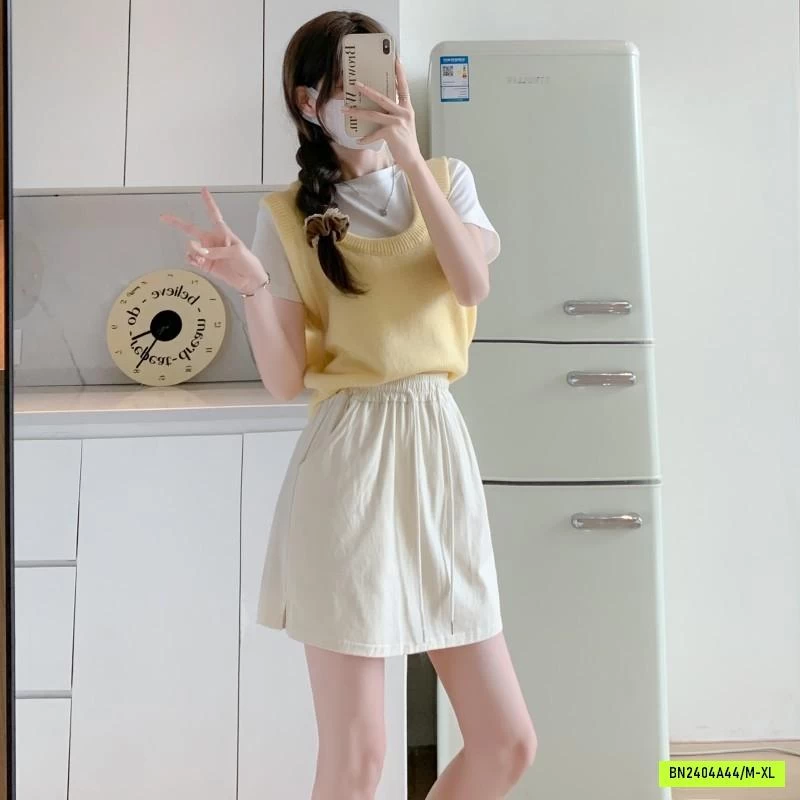 QUẦN VÁY COTTON CẠP CHUN