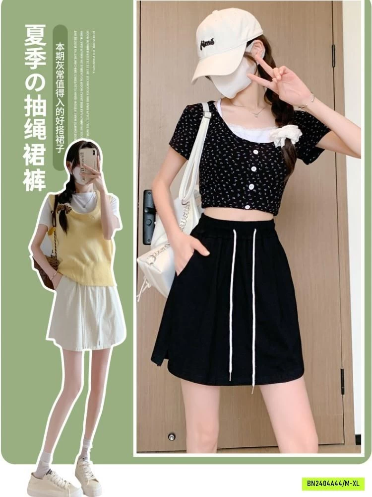 QUẦN VÁY COTTON CẠP CHUN