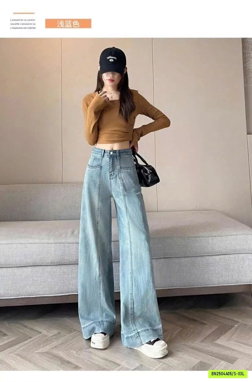 QUẦN JEAN XUÔNG VIỀN GÂN