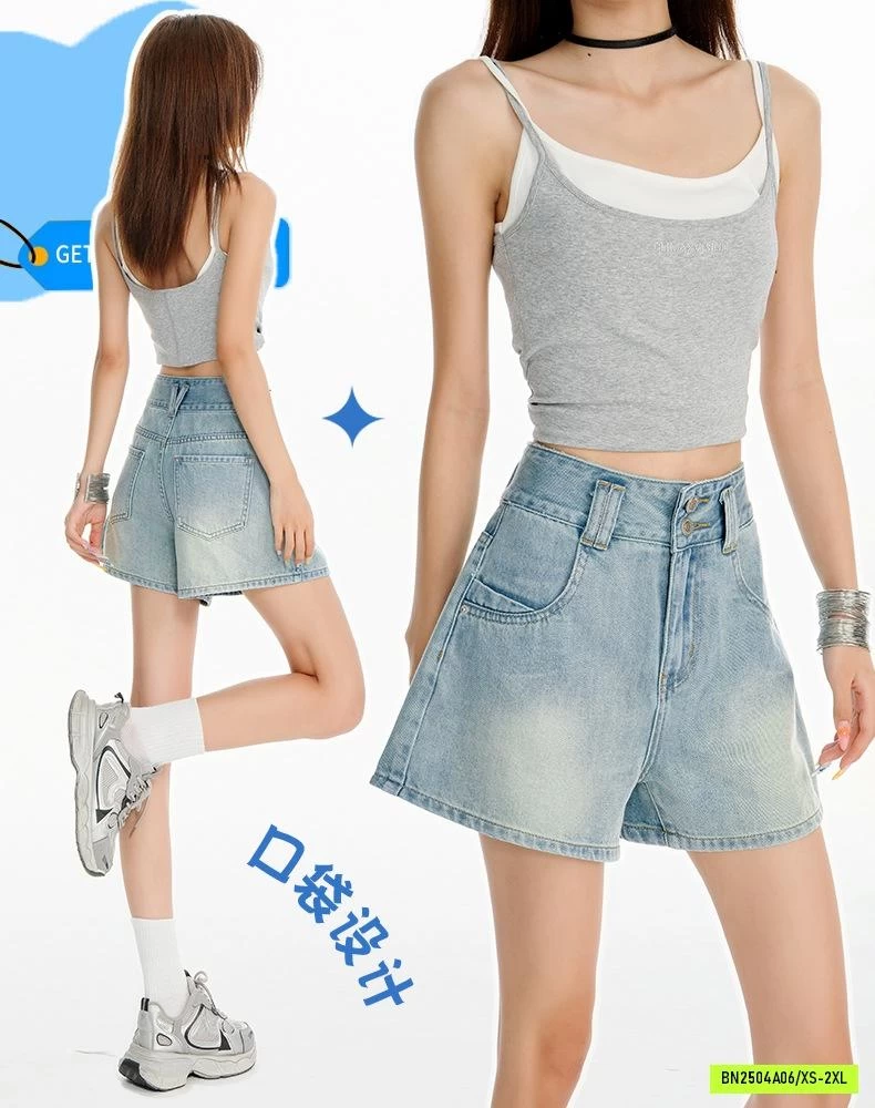SHORT JEANS CẠP CAO