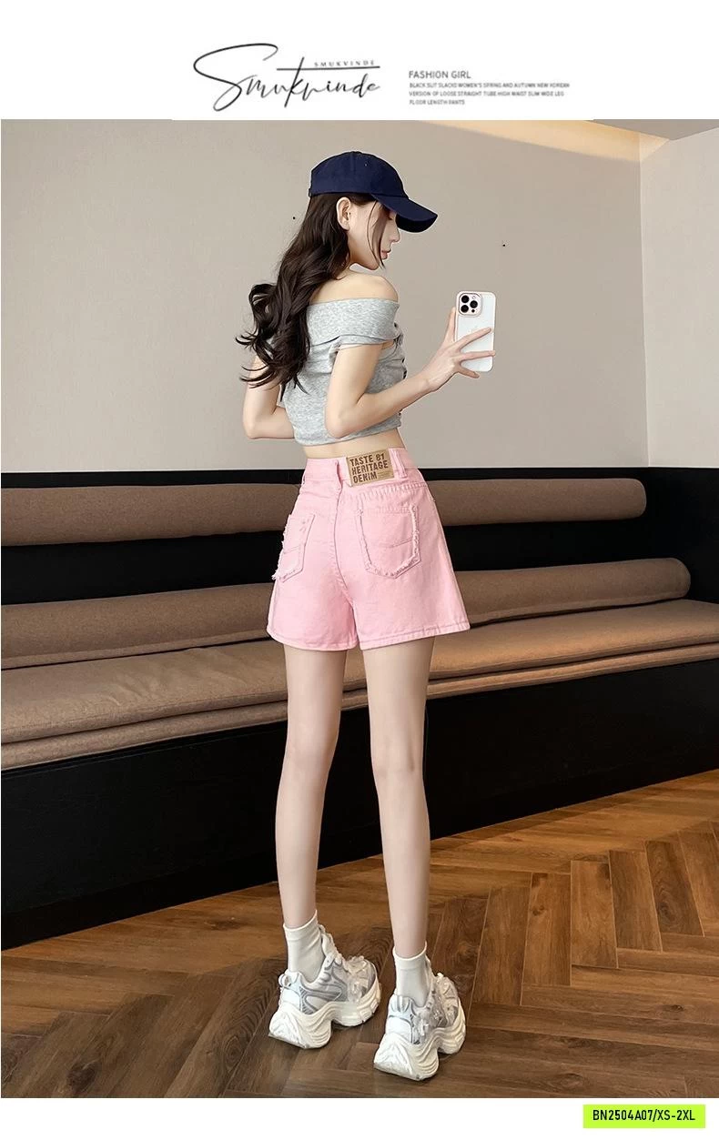 SHORT JEANS TÚI RÁCH CẠP CAO