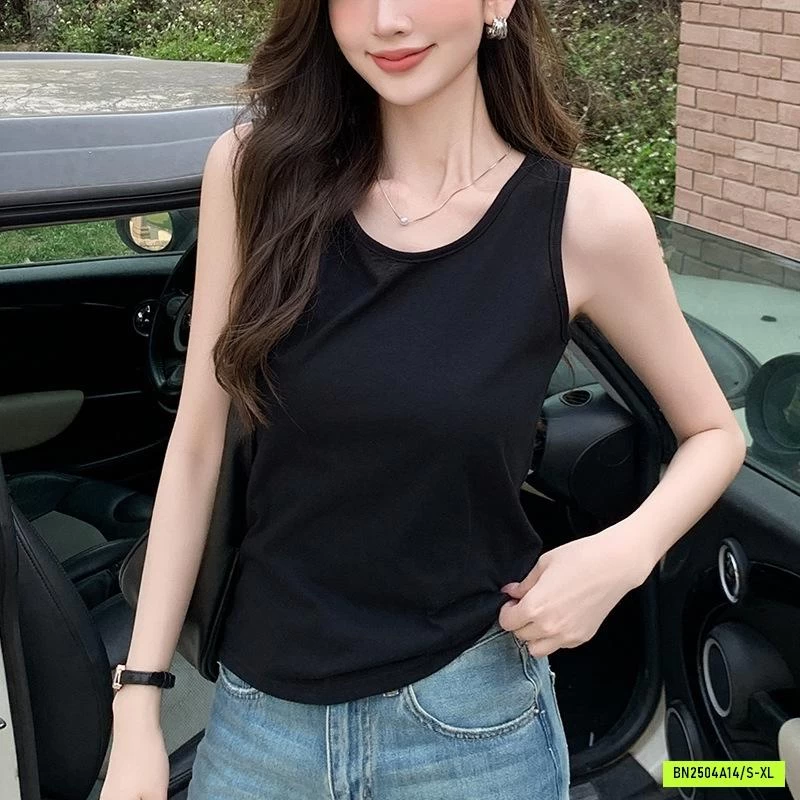 ÁO COTTON SÁT NÁCH CỔ RỘNG