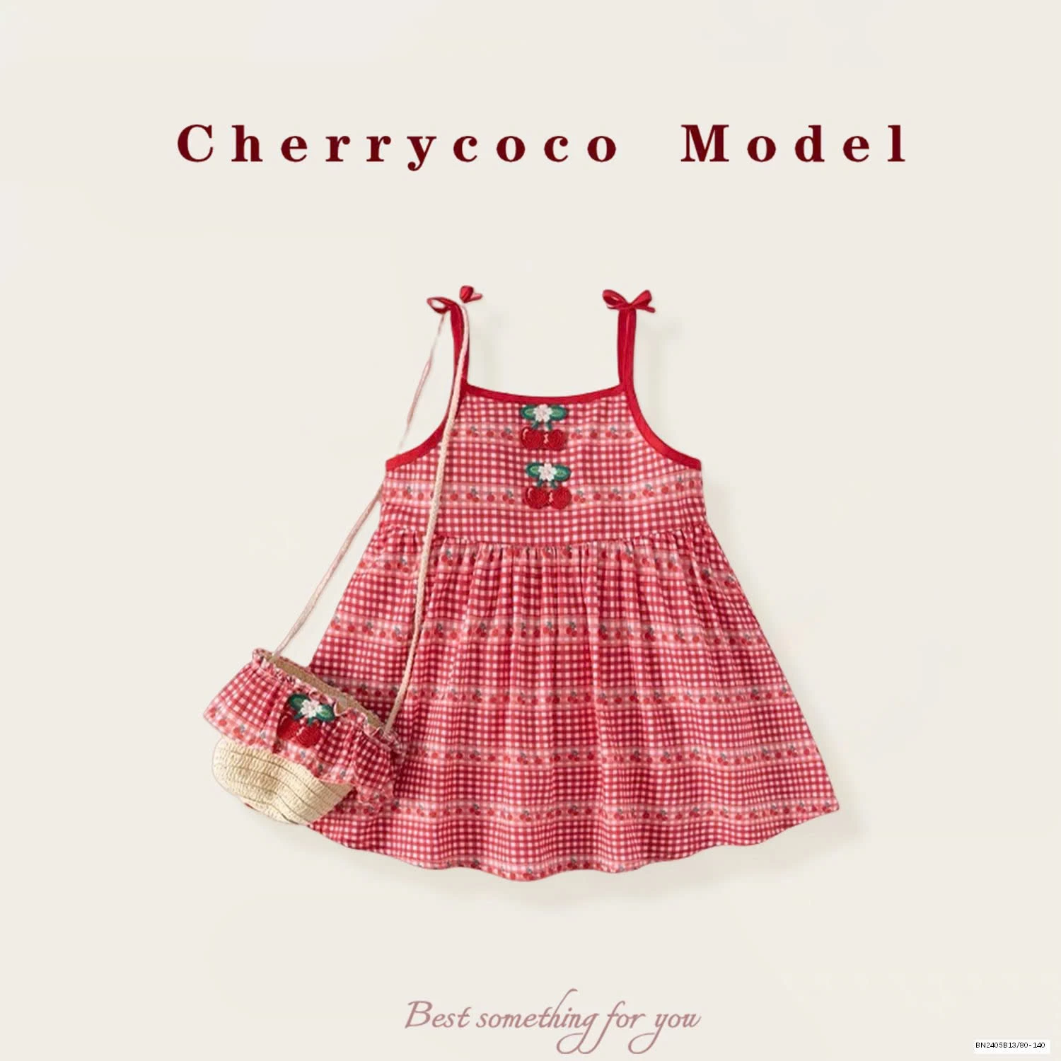 VÁY 2 DÂY KẺ CARO CHERRYCOCO BG