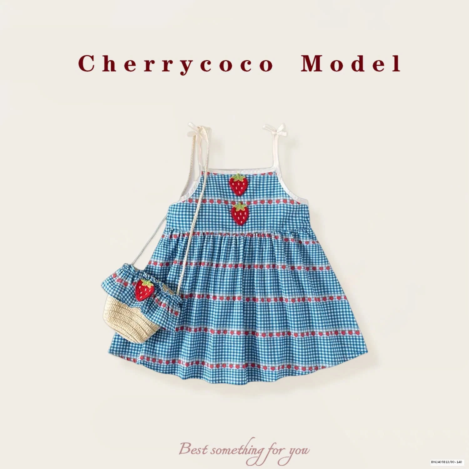 VÁY 2 DÂY KẺ CARO CHERRYCOCO BG