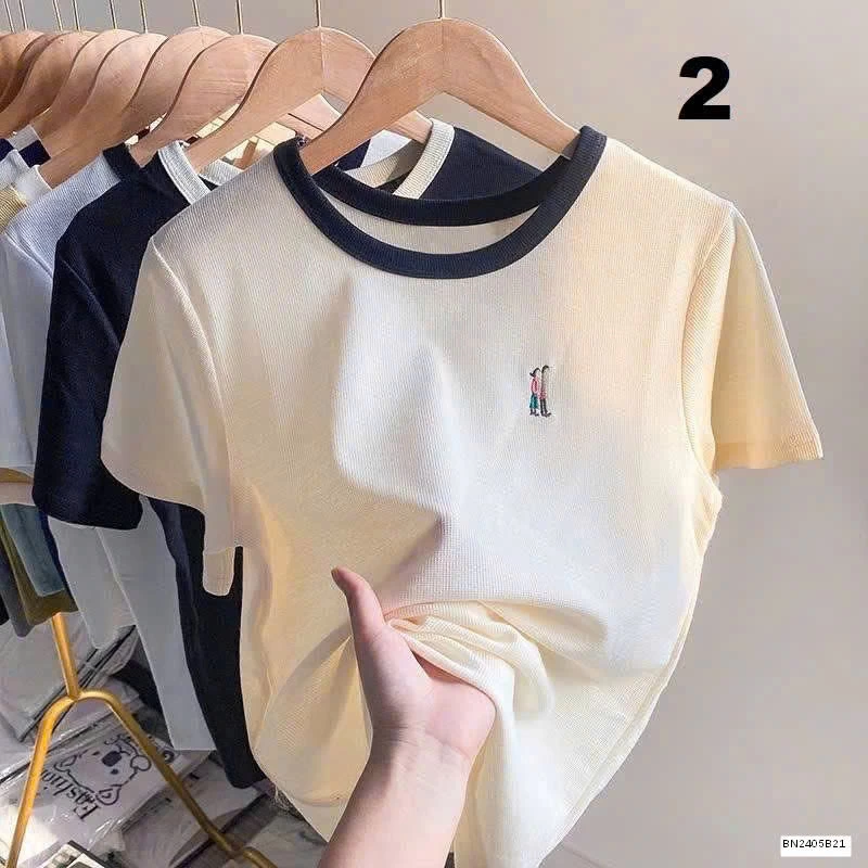 ÁO CỘC TAY VIỀN CỔ