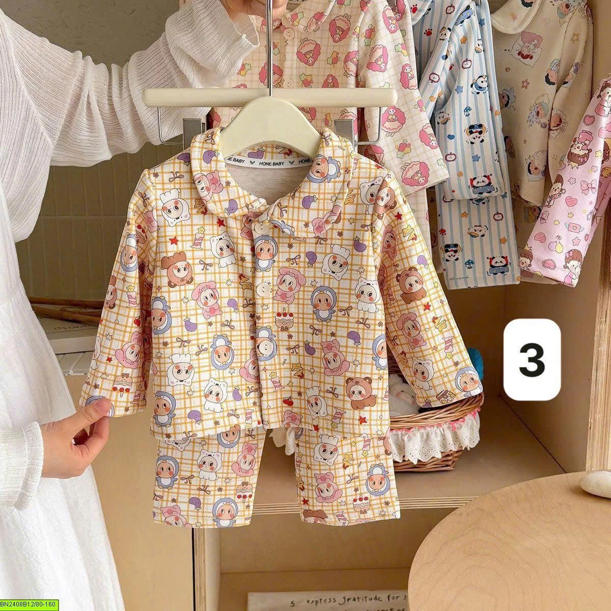 BỘ NGỦ IN HÌNH CUTE BÉ